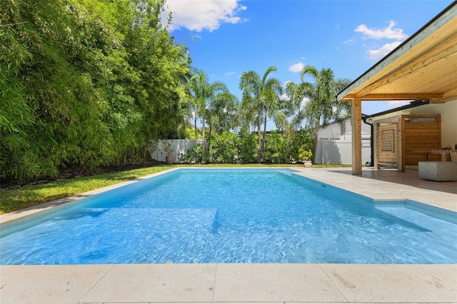 4618 Bayshore Blvd NE, Saint Petersburg, FL 33703 - view of swimming pool with a fenced backyard and a patio area