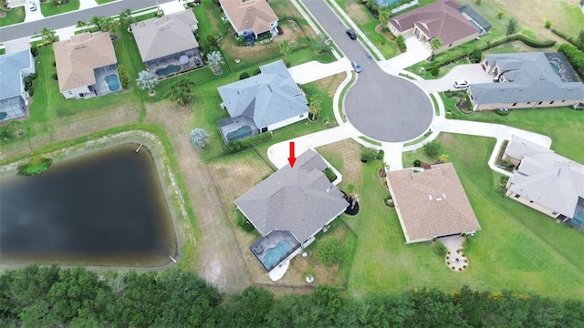 aerial view of property's location featuring nearby suburban area