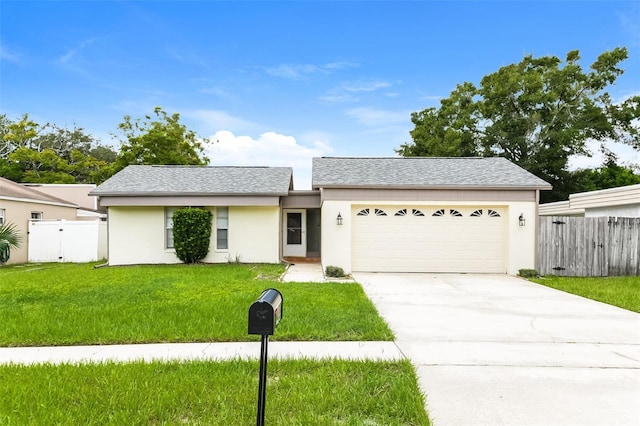 408 S Edgemon Ave, Winter Springs, FL 32708 - ranch-style house with a garage, stucco siding, driveway, and roof with shingles