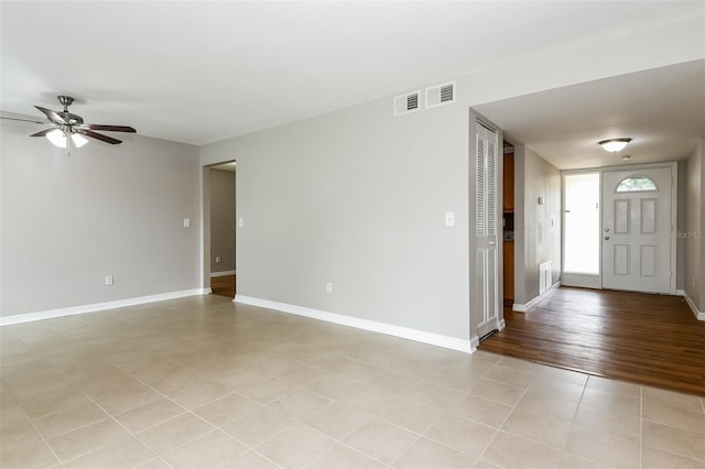 408 S Edgemon Ave, Winter Springs, FL 32708 - spare room featuring a ceiling fan, baseboards, and light tile patterned floors