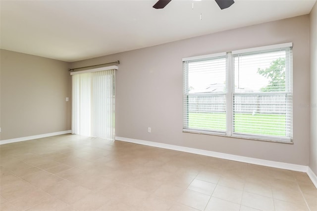 408 S Edgemon Ave, Winter Springs, FL 32708 - unfurnished room featuring a ceiling fan, baseboards, and light tile patterned floors