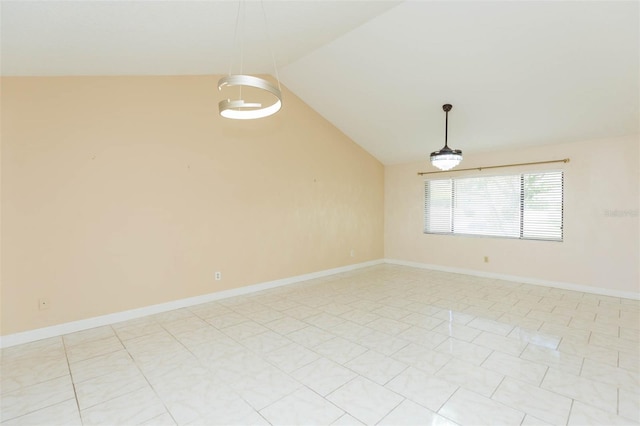 2211 Bay Berry Ln, Clearwater, FL 33763 - unfurnished room with lofted ceiling