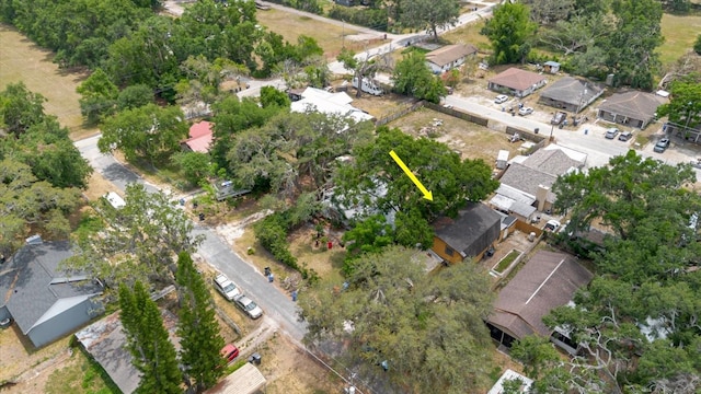 1010 Oakhill St, Seffner, FL 33584 - aerial view of property and surrounding area with nearby suburban area