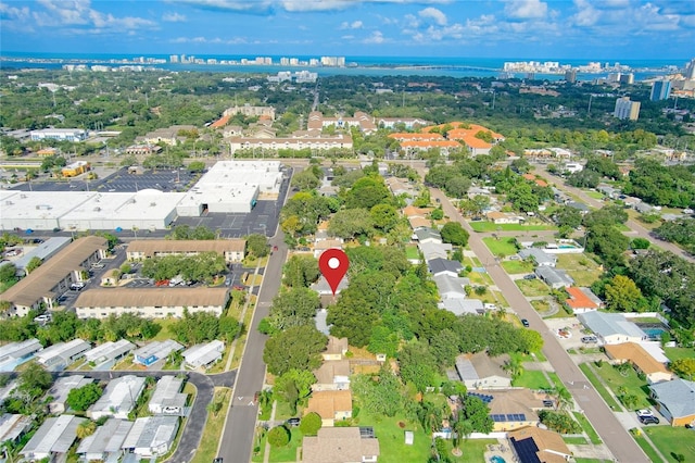 1262 Jeffords St, Clearwater, FL 33756 - aerial overview of property's location with nearby suburban area