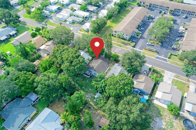 1262 Jeffords St, Clearwater, FL 33756 - aerial view of property and surrounding area with nearby suburban area