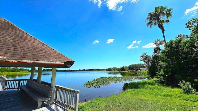 3907 Orchard Hill Cir, Palm Harbor, FL 34684 - dock with a water view