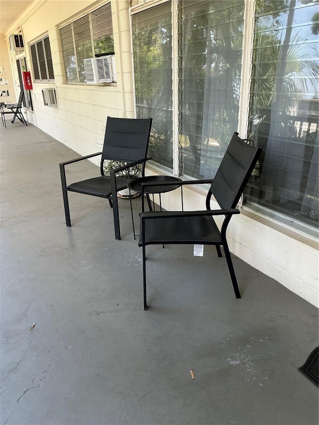 view of patio featuring cooling unit
