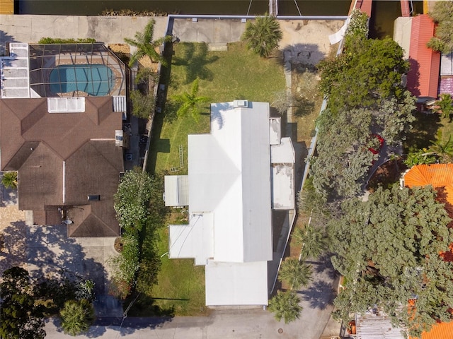 6726 Udell Ln, Hudson, FL 34667 - aerial view of property and surrounding area with a pool area