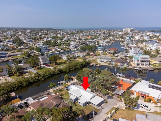 6726 Udell Ln, Hudson, FL 34667 - aerial overview of property's location featuring a nearby body of water and nearby suburban area