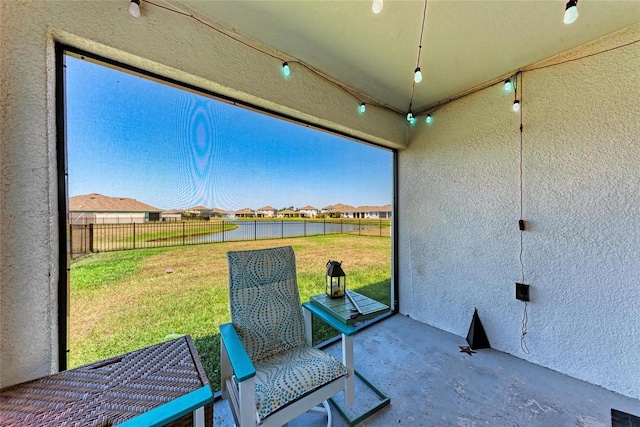 10732 Chippewa Dr, Parrish, FL 34219 - unfurnished sunroom with a water view