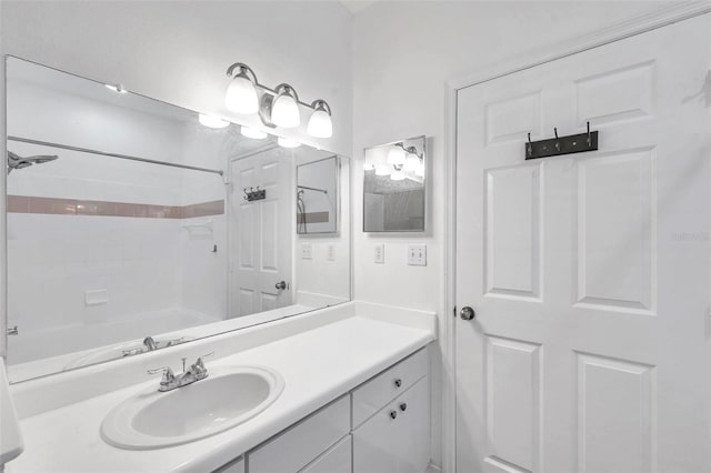 9602 Lake Chase Island Way Unit 9602, Tampa, FL 33626 - bathroom with vanity and washtub / shower combination