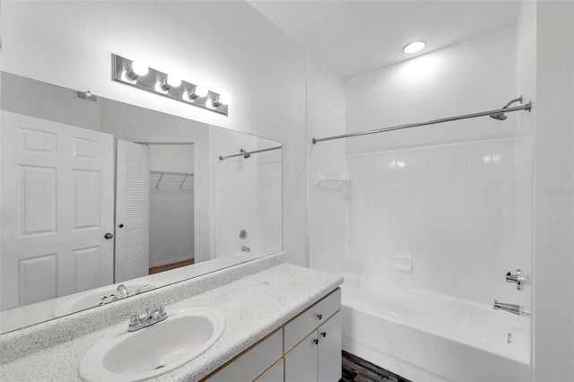 9602 Lake Chase Island Way Unit 9602, Tampa, FL 33626 - bathroom with vanity and shower / tub combination