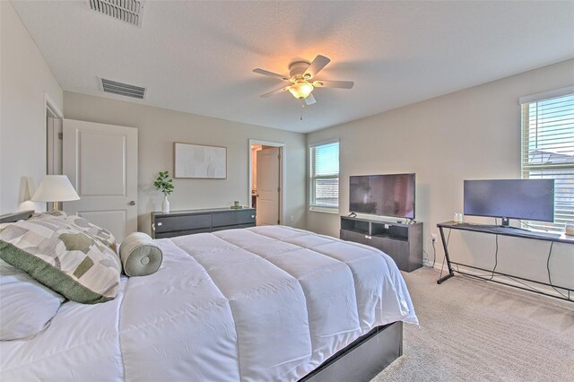 10210 White Linen Ave, Riverview, FL 33578 - bedroom featuring multiple windows, carpet floors, and ceiling fan