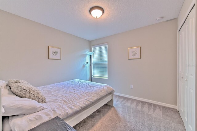 10210 White Linen Ave, Riverview, FL 33578 - carpeted bedroom with a closet and a textured ceiling