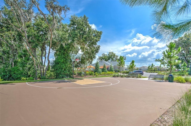 10210 White Linen Ave, Riverview, FL 33578 - view of basketball court with community basketball court and a residential view