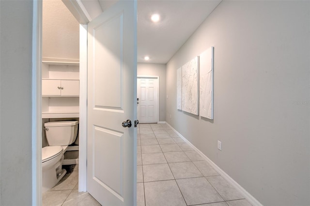 10210 White Linen Ave, Riverview, FL 33578 - corridor with light tile patterned floors and recessed lighting