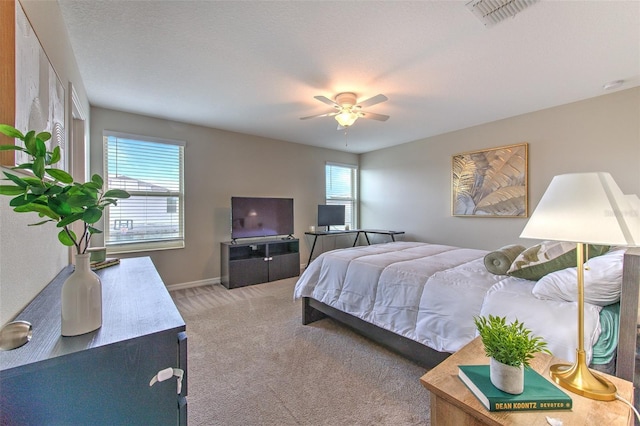 10210 White Linen Ave, Riverview, FL 33578 - bedroom featuring light carpet and a ceiling fan