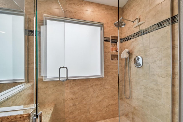 160 Sage Cir, Crystal Beach, FL 34681 - full bathroom featuring a stall shower