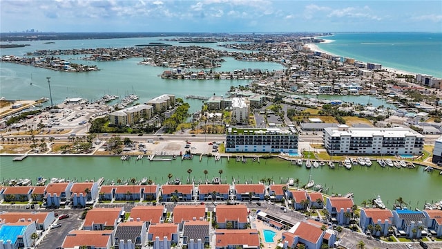 230 Medallion Blvd Unit G, Madeira Beach, FL 33708 - drone / aerial view of a nearby body of water and numerous boat docks