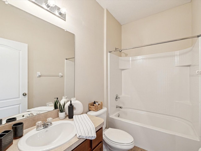 12212 Mcmullen Loop, Riverview, FL 33569 - full bath featuring toilet, vanity, and bathtub / shower combination