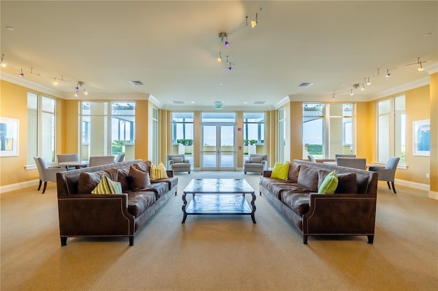 140 Riviera Dunes Way Unit 1203, Palmetto, FL 34221 - building lobby with crown molding