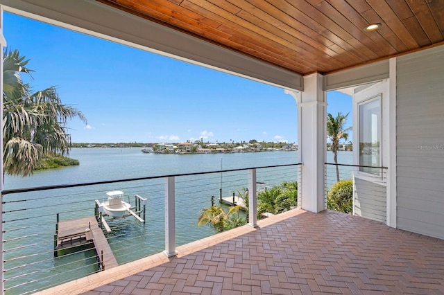 443 18th Ave, Indian Rocks Beach, FL 33785 - balcony featuring a water view