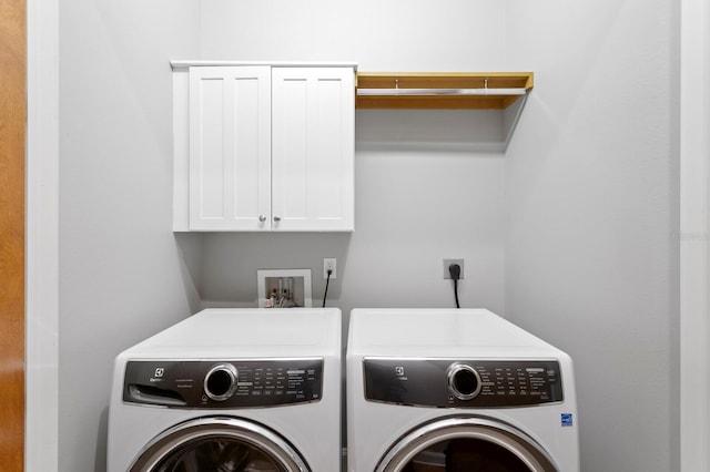 443 18th Ave, Indian Rocks Beach, FL 33785 - washroom with washing machine and clothes dryer and cabinet space