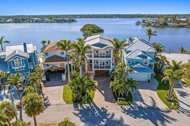 443 18th Ave, Indian Rocks Beach, FL 33785 - aerial view of residential area with a nearby body of water