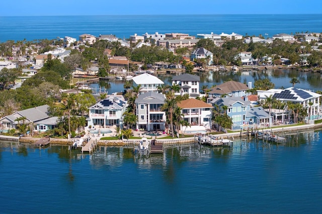 443 18th Ave, Indian Rocks Beach, FL 33785 - aerial view of residential area featuring a nearby body of water