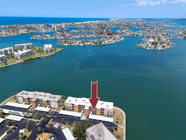 7910 Sun Island Dr S Unit 404, South Pasadena, FL 33707 - drone / aerial view of a large body of water