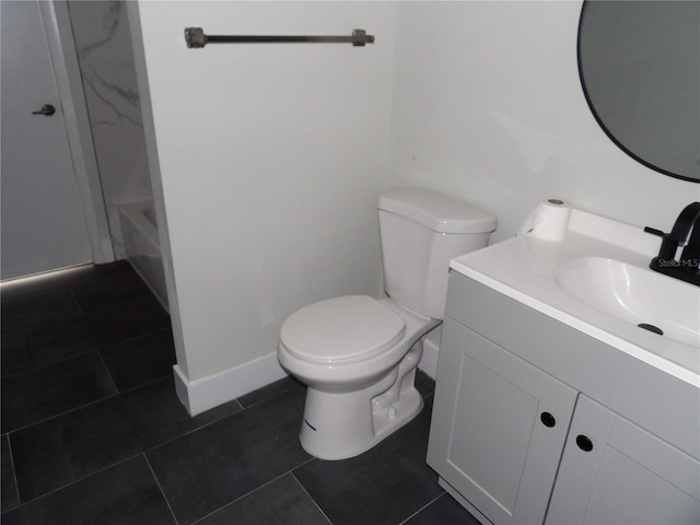 2699 Seville Blvd Unit 802, Clearwater, FL 33764 - bathroom featuring toilet, vanity, tile patterned flooring, a shower, and a bath