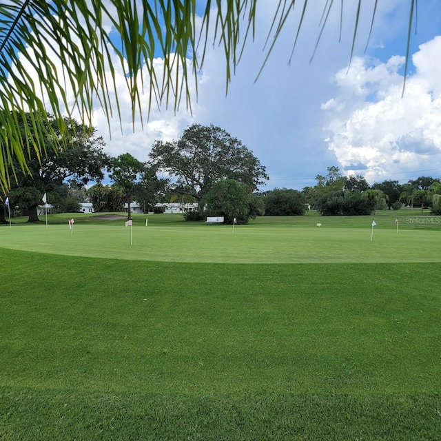 10040 38th Way N, Pinellas Park, FL 33782 - view of home's community with an area to practice putting and golf course view