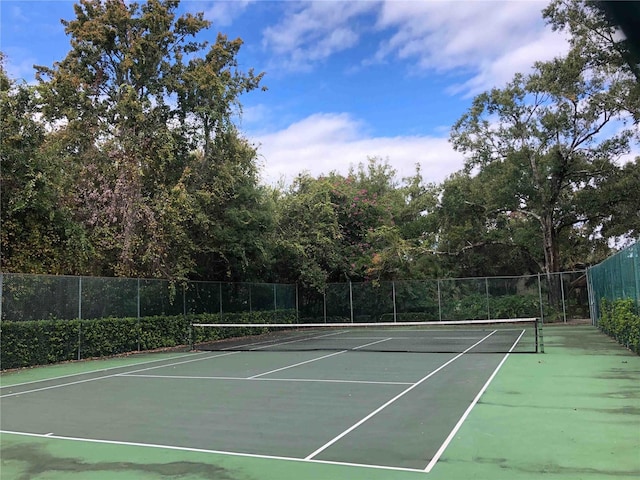 2913 Fig Ct, Palm Harbor, FL 34684 - view of tennis court featuring fence