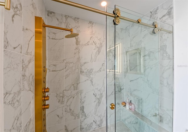 13916 Wellesford Way, Tampa, FL 33624 - full bathroom with a stall shower
