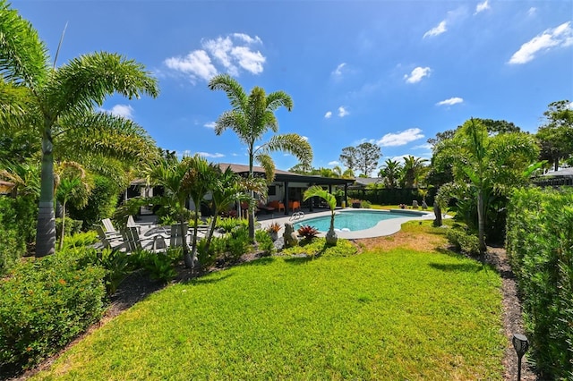 13916 Wellesford Way, Tampa, FL 33624 - swimming pool with a yard and a patio