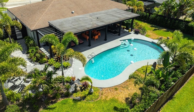 13916 Wellesford Way, Tampa, FL 33624 - view of pool featuring a patio