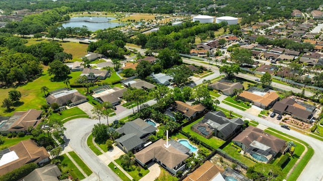 13916 Wellesford Way, Tampa, FL 33624 - aerial overview of property's location with nearby suburban area and a nearby body of water