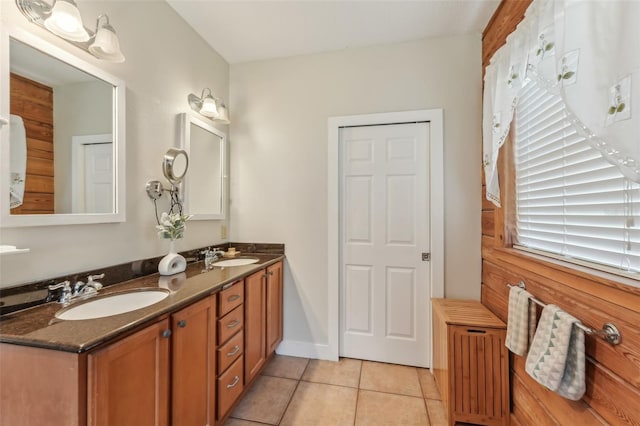5817 Myrtle Ln, Tampa, FL 33625 - bathroom featuring tile patterned flooring and double vanity