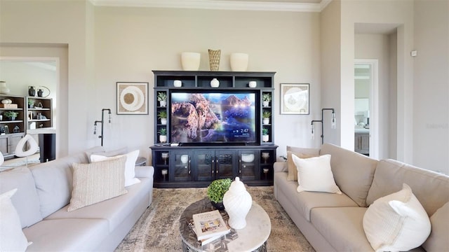 426 Bourganville Dr, Palm Coast, FL 32137 - living area with crown molding