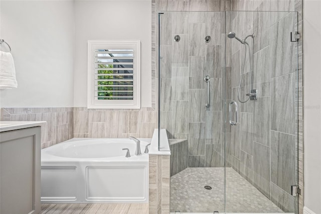 4166 Epic Cv, Land O Lakes, FL 34638 - full bath featuring a shower stall, a bath, and vanity