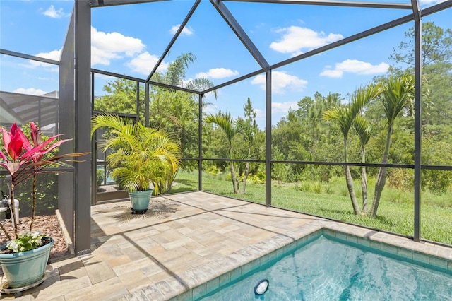 4166 Epic Cv, Land O Lakes, FL 34638 - outdoor pool featuring a lanai and a patio