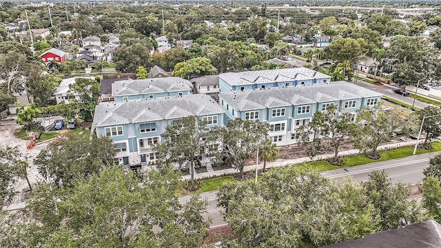 aerial view of residential area