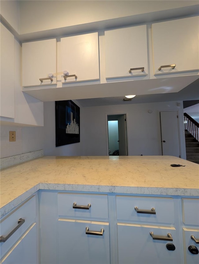 8114 Oak Trace Way Unit D, Tampa, FL 33634 - kitchen featuring light countertops and blue cabinetry