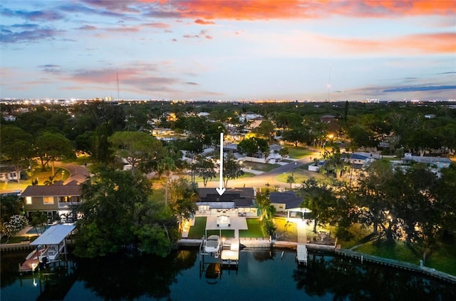 8848 Sunlit Cove Dr NE, Saint Petersburg, FL 33702 - aerial overview of property's location with a nearby body of water