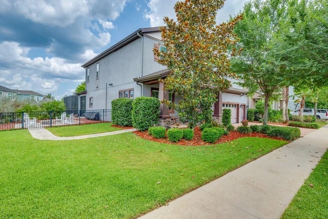 5724 Shell Ridge Dr, Lithia, FL 33547 - view of home's exterior with an attached garage and stucco siding