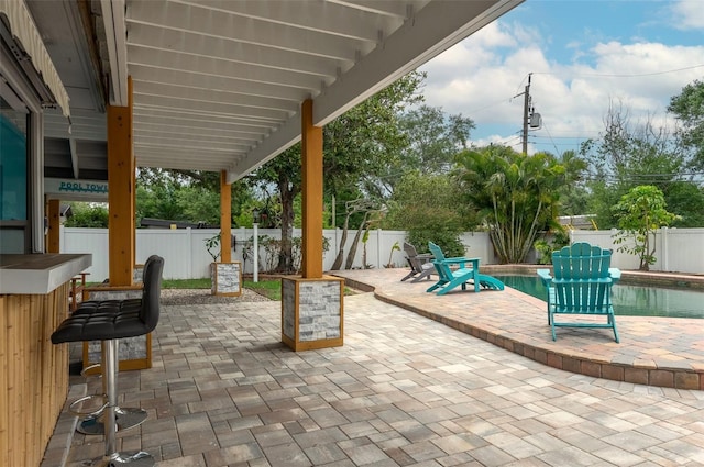 854 77th Ave N, Saint Petersburg, FL 33702 - view of patio / terrace featuring a fenced backyard