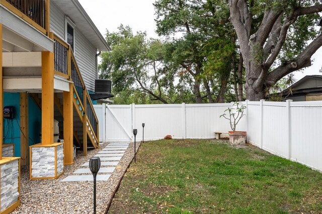 854 77th Ave N, Saint Petersburg, FL 33702 - view of yard featuring stairs and a gate