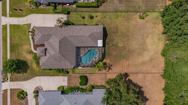 5507 Keeler Oak St, Lithia, FL 33547 - bird's eye view of a pool area