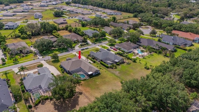 5507 Keeler Oak St, Lithia, FL 33547 - aerial overview of property's location featuring nearby suburban area