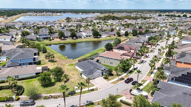 11322 Lake Lucaya Dr, Riverview, FL 33579 - aerial perspective of suburban area with a large body of water